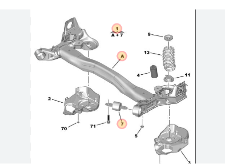 YL00934580	KHUNG DÀN GẦM P84 87 3008 4008 5008
