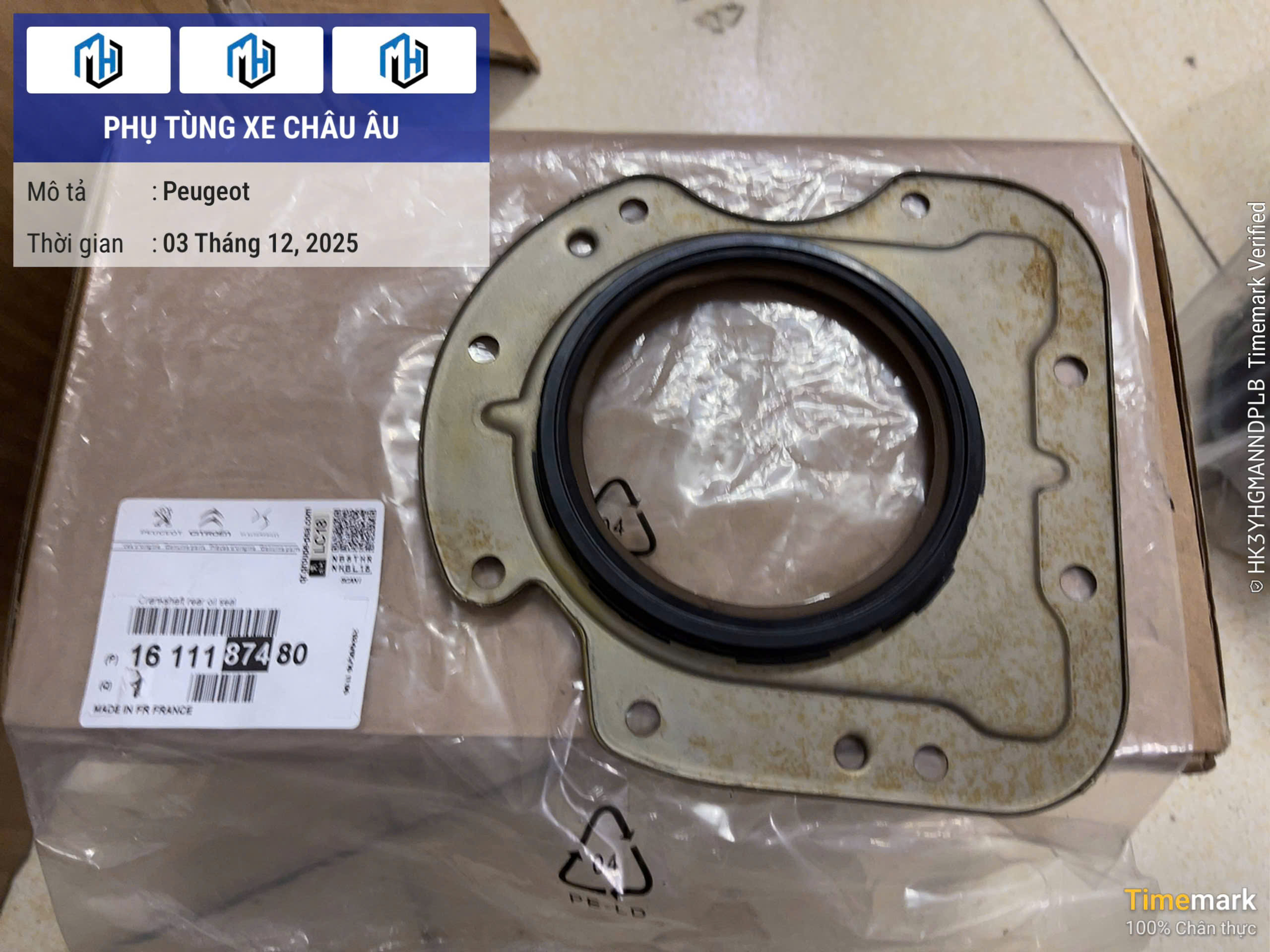 PHỚT ĐẦU TRỤC CƠ PEUGEOT 2008 P24 1611187480